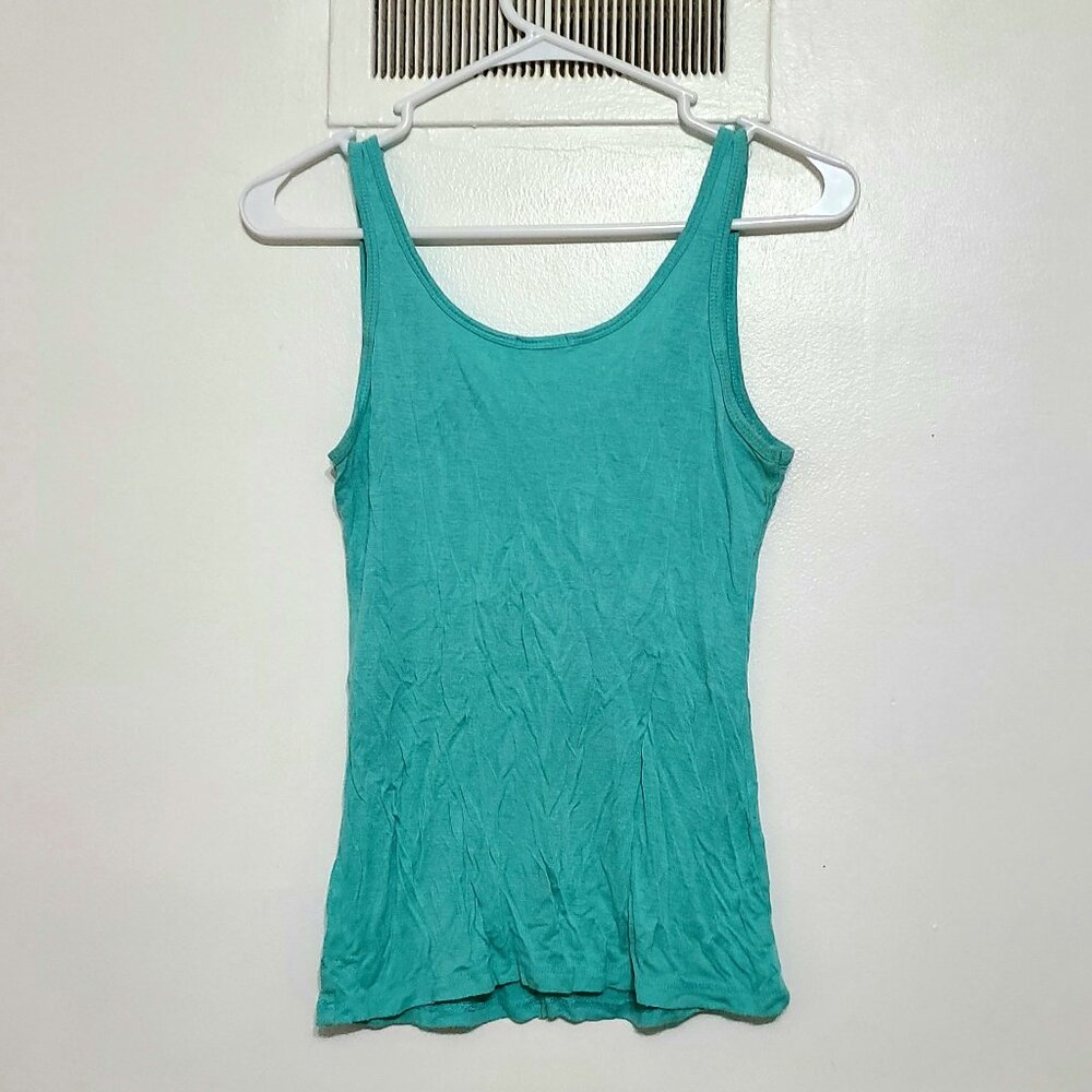 Turquoise Racerback Tank Top - Picture 2 of 3